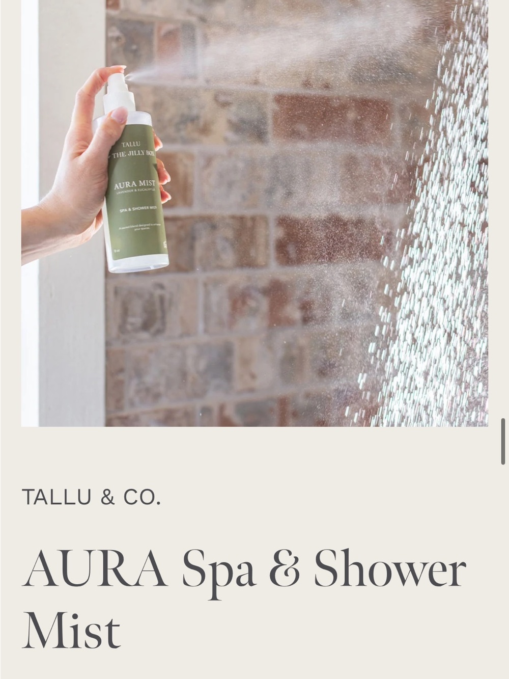 Jilly box  Spa & Shower Mist